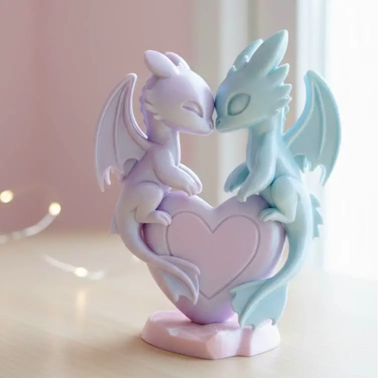 Cute dragons love