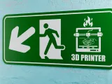 3D Printer Emergency Sign - Left Arrow Down-Left-6