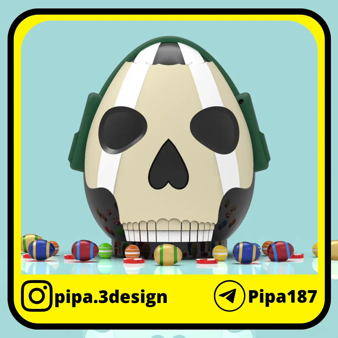 Ghost piggy bank or easter egg