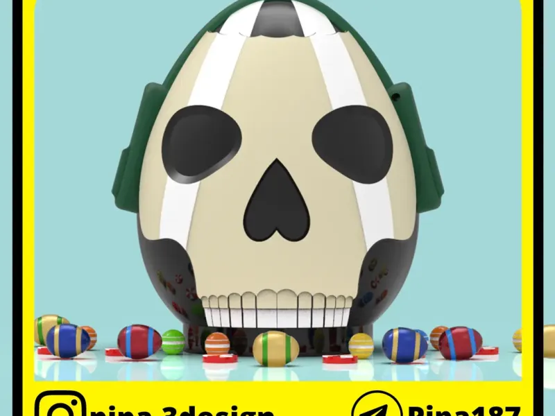 Ghost piggy bank or easter egg