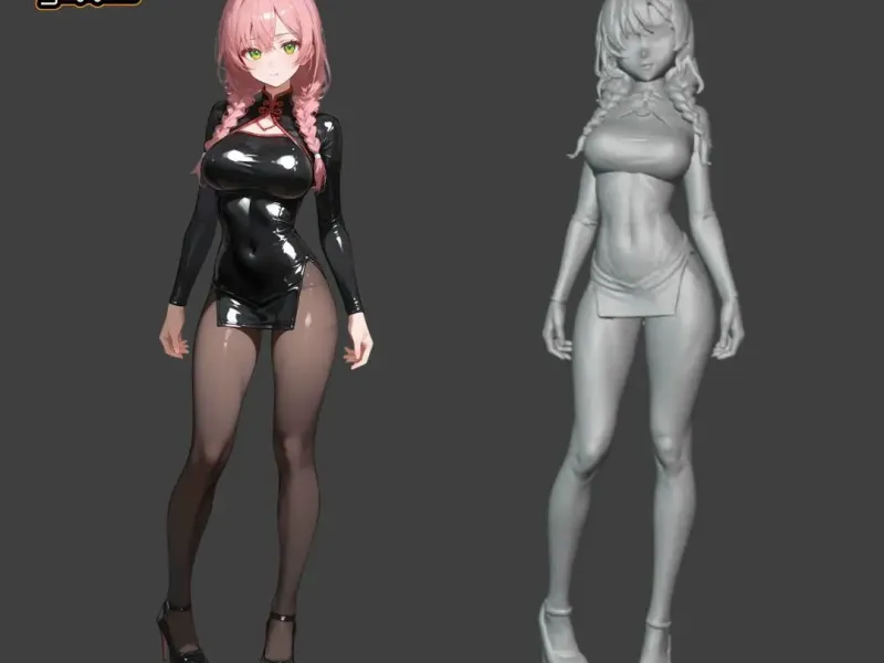 Lyss Latex Noir Girl
