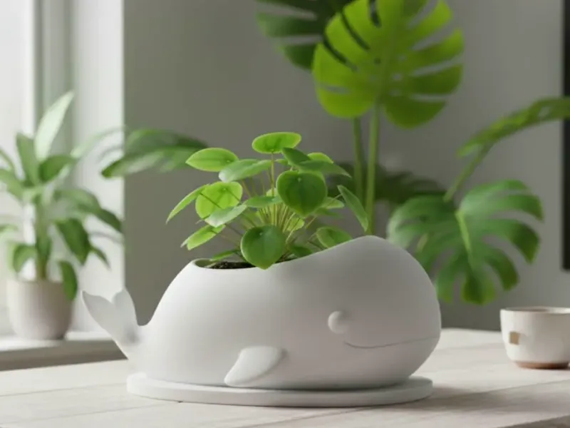 Introducing the "Whale-y Good" 3D Printable Planter!