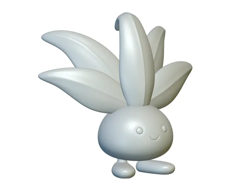 Pokemon Oddish #43 - Ready for 3D Printing!