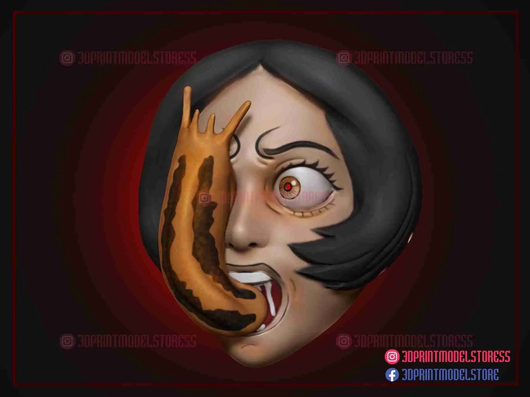 Маска для косплея Junji Ito Collection - Костюм на Хэллоуин
