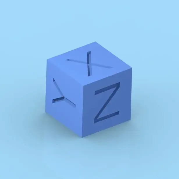Calibration cube XYZ