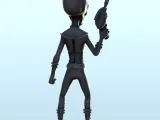 Alien soldier with laser gun (1) (+ pre-supported version &-3