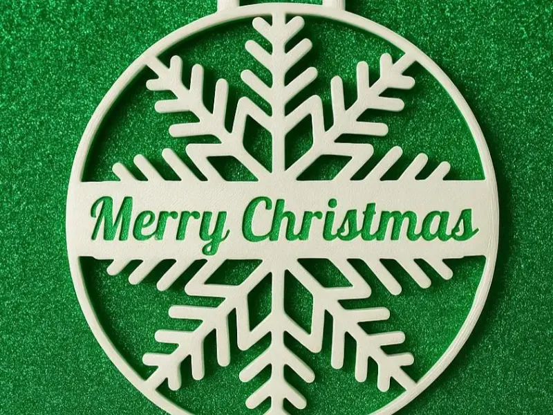 Ornement de sapin « Joyeux Noël »