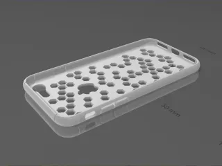 iPhone 8 case with hexagons