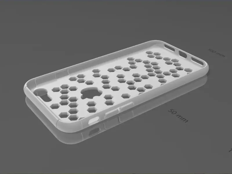 iPhone 8 case with hexagons