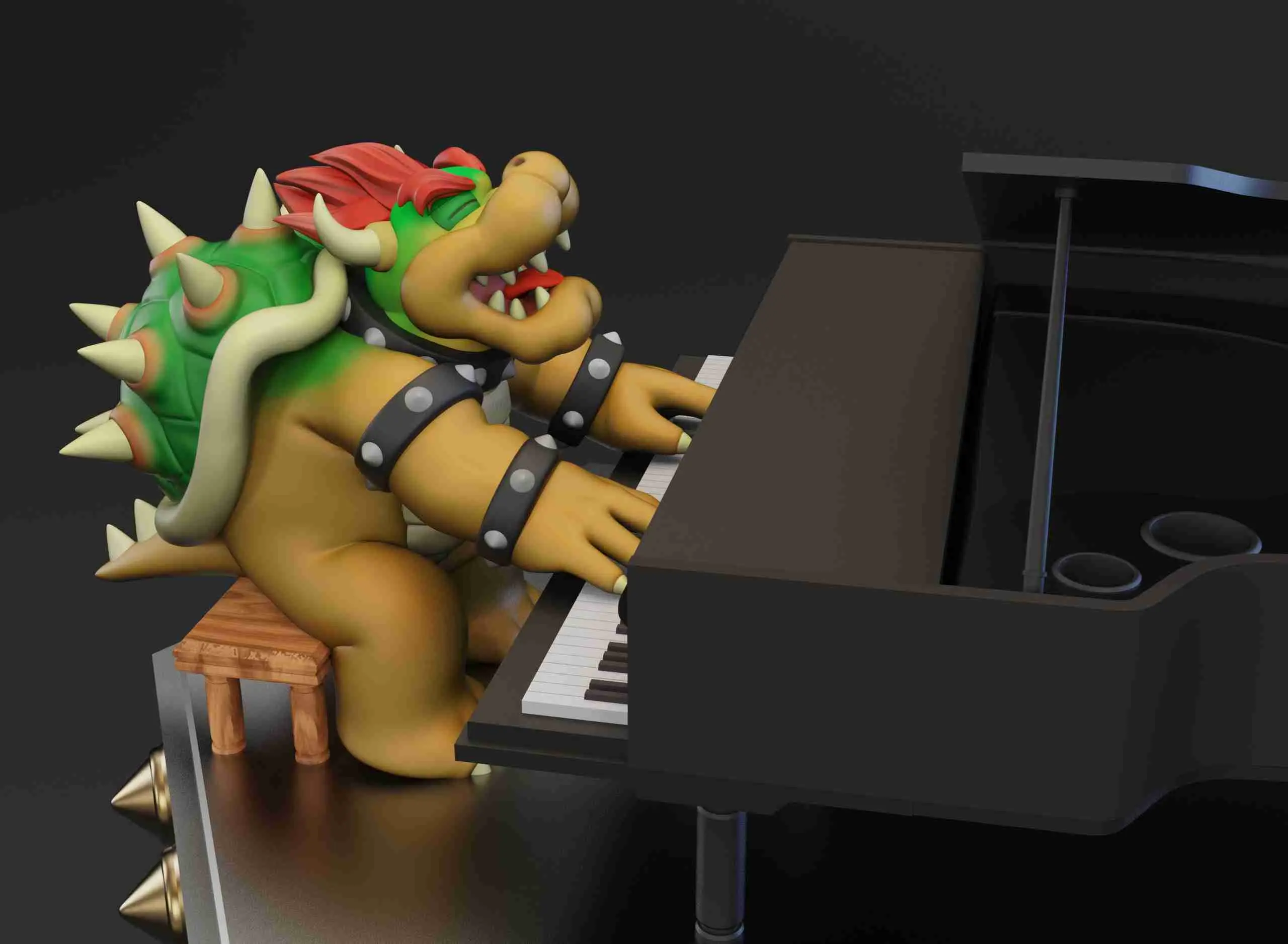 BOWSER SUPER MARIO BROS 3D PRINTING MODEL