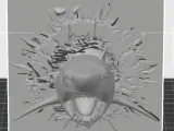 SHARK ATTACK WALL DECO-2