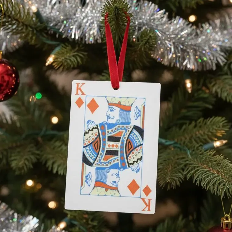 Diamonds Playing Cards Christmas Tree Ornaments