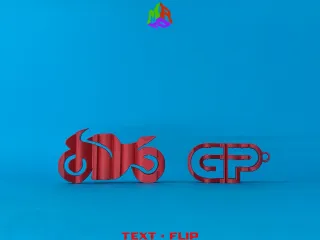 Text Flip - Moto GP
