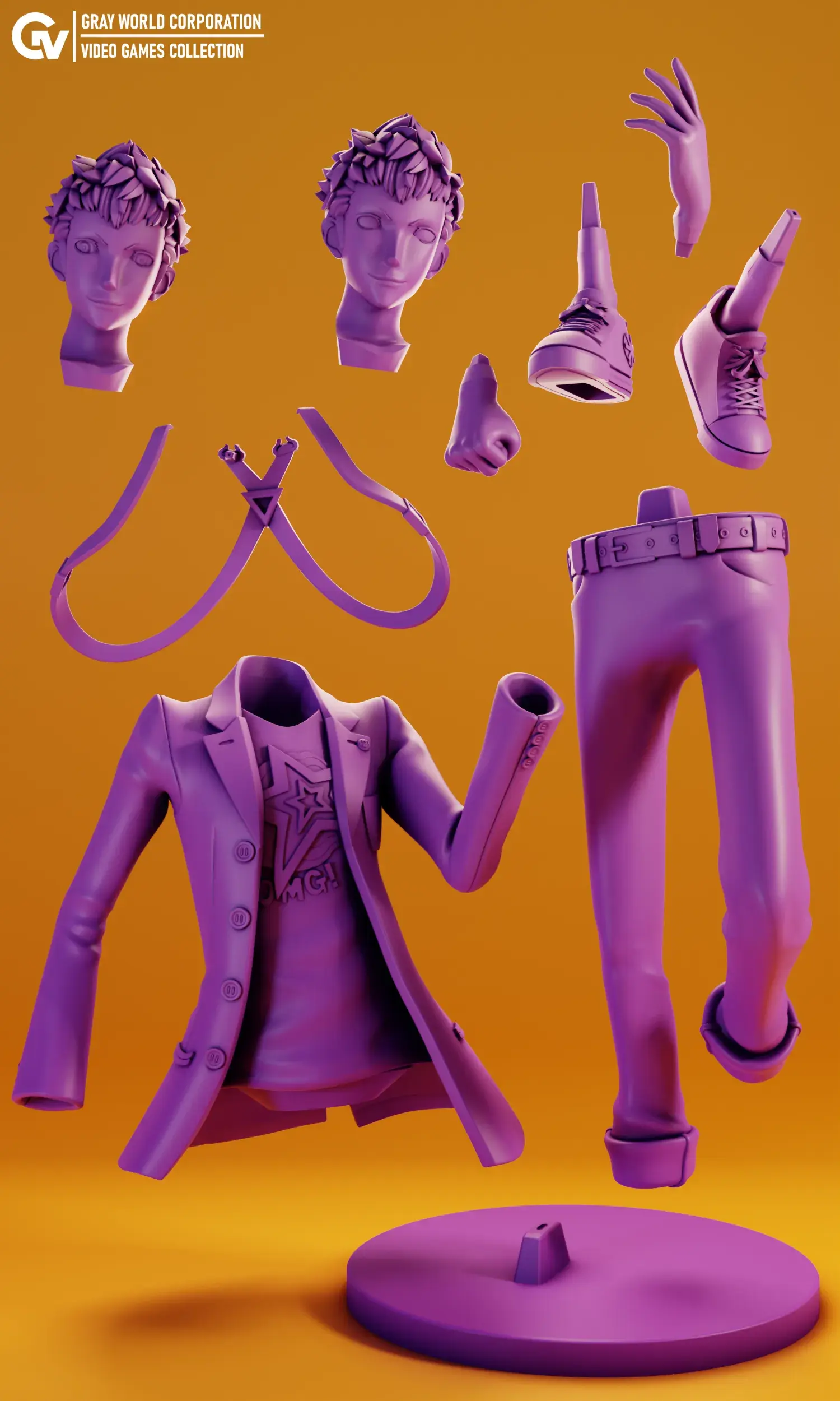 Ryuji Sakamoto | Persona | 3D models download | Creality Cloud