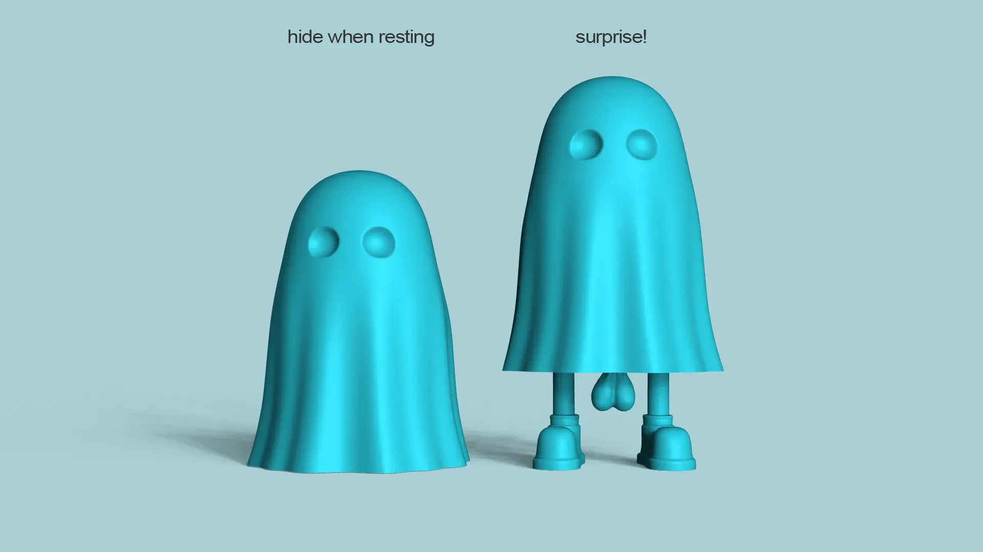 Hidden Balls Ghost Halloween - Funny Creative Surprise