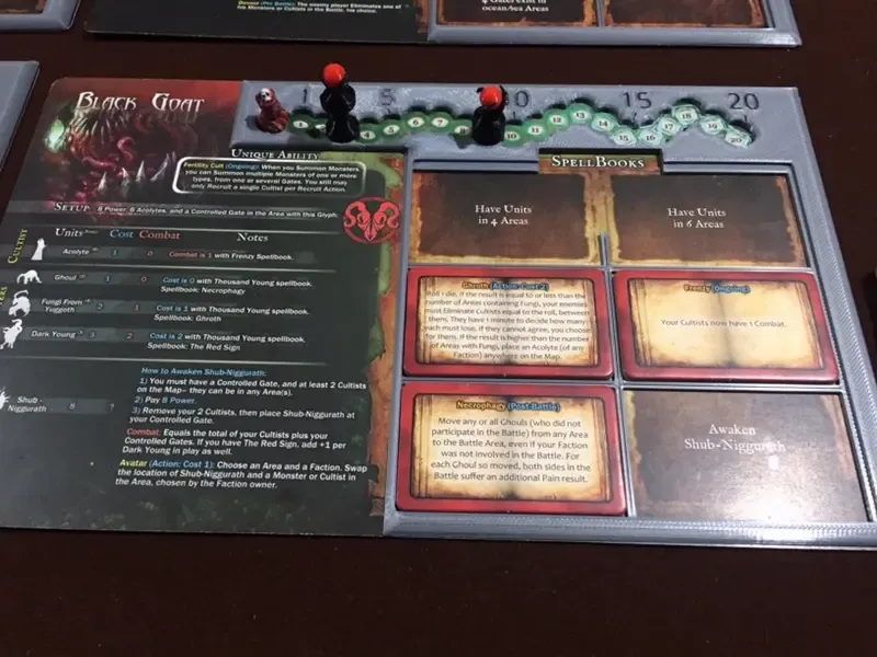 Cthulhu Wars Spelersoverlay