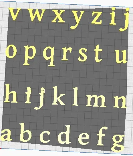 3D Printer Files | 3MF File | Alphabet Letters | Creality Cloud