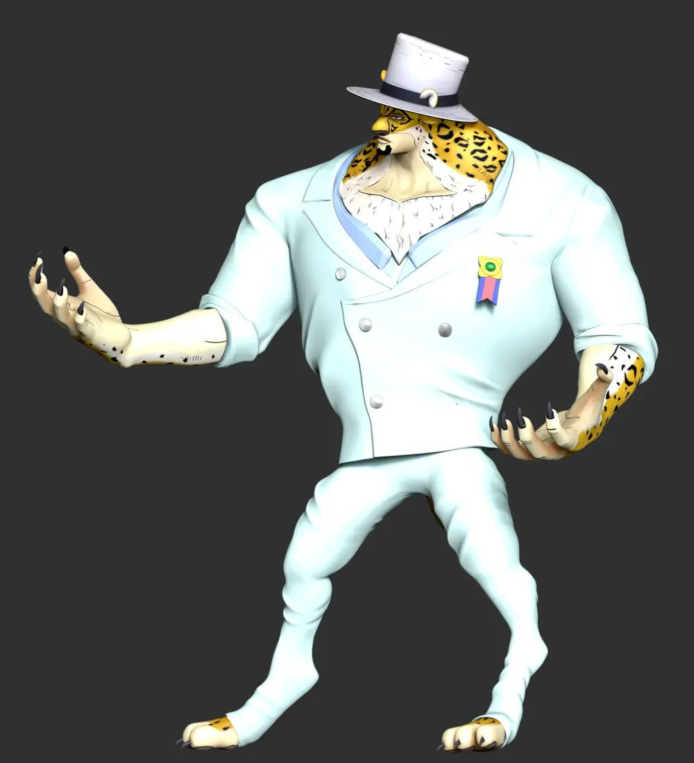 Rob Lucci beast form Leopard - One Piece