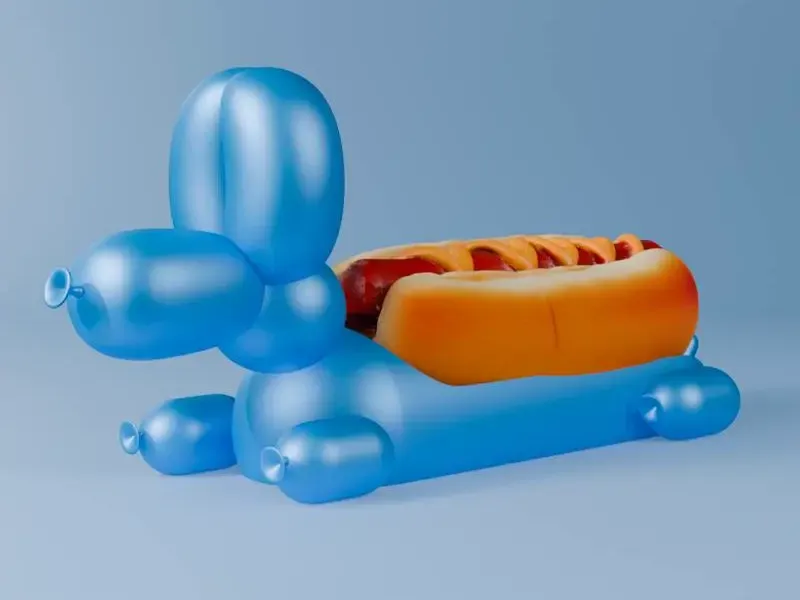 PERRO GLOBO PORTA COMPLETOS (HOT-DOG)