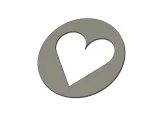 Coffee stencil- Heart-1
