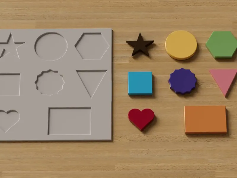 Kids puzzle board
