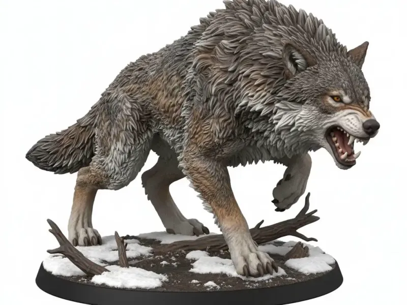 DyD Miniatures Wolf 015