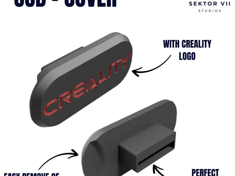 USBカバー CREALITY (K1、K1C、K1 MAX 他) / MOD