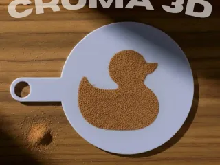 Duck stencil - Coffee