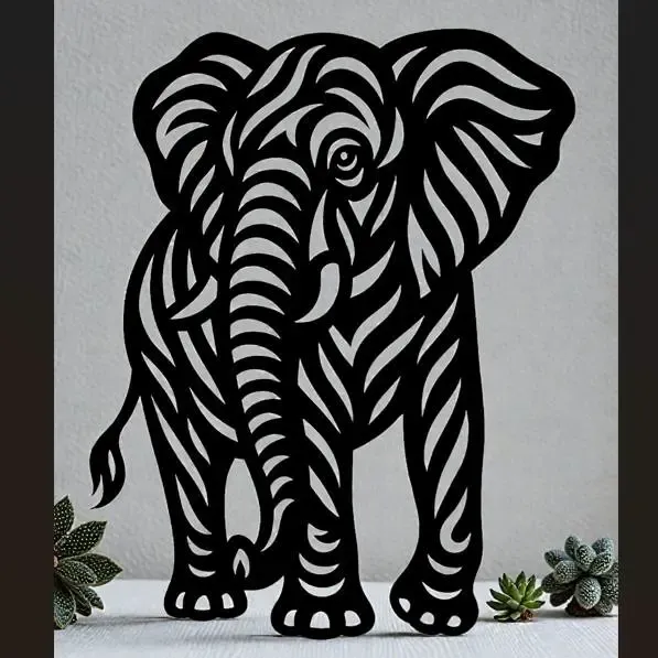 Elephant wall art