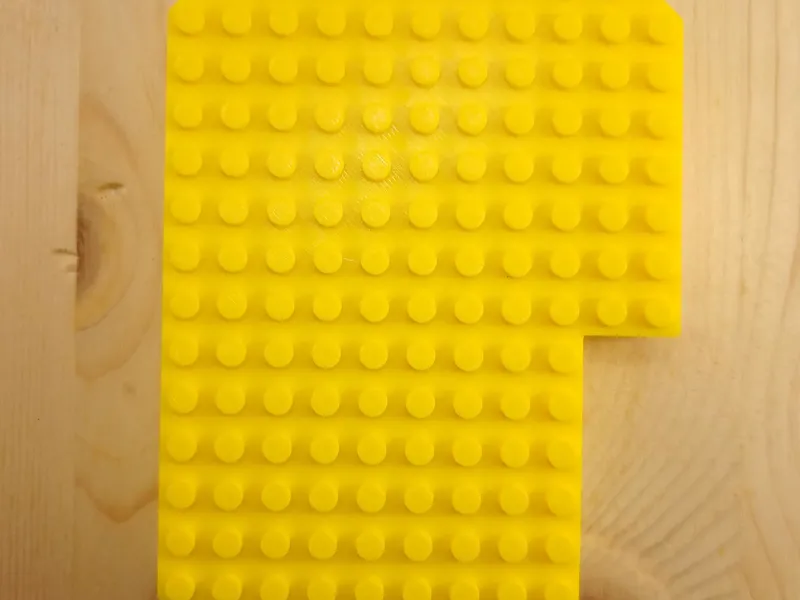 3D Letter P - Lego Compatible Studs
