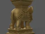 Elephant Table-Pot-planter-candy container-urn-candle holder-6