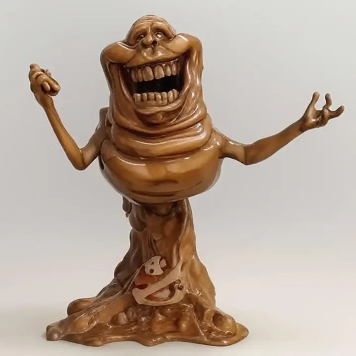 Slimer bust, Mean Green Ghost, Ugly Little Spud, Ghostbuster