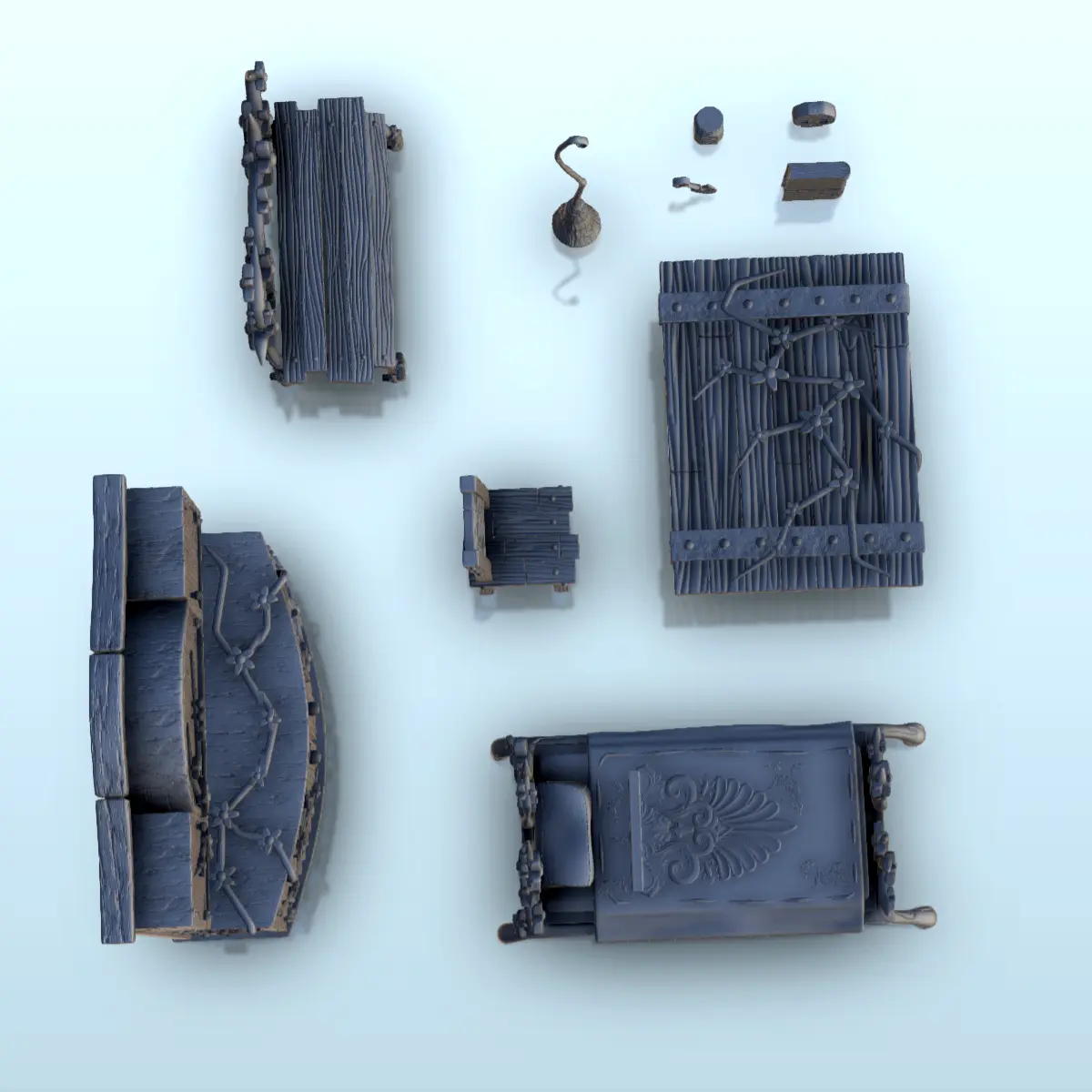 Medieval fantasy house interior (set of 10 pieces) (6) - min