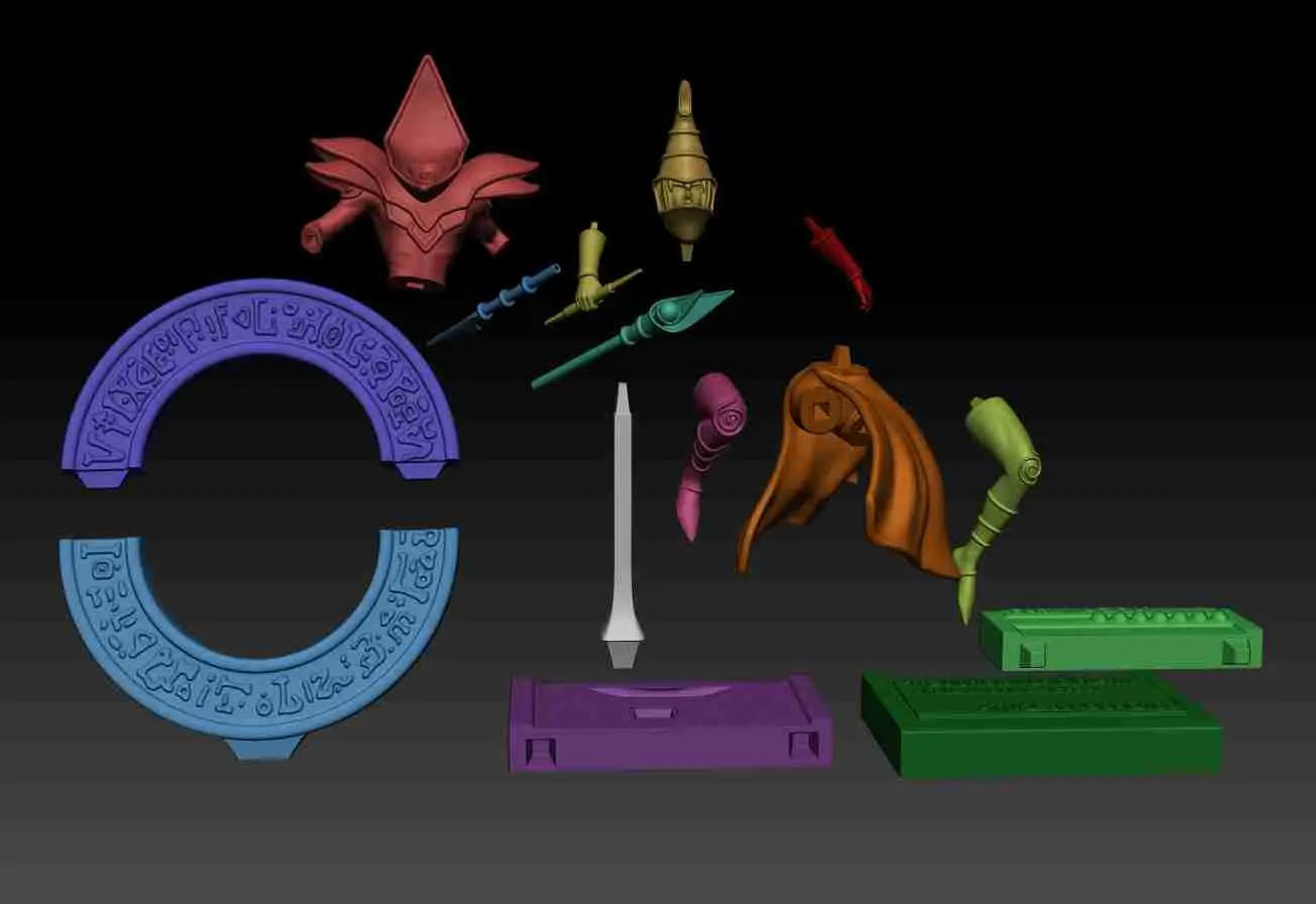 DARK MAGICIAN YUGIOH 3D PRINTING MODEL