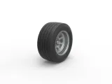 Wheel from Asphalt Modified stock car Version 3 Scale 1:25-1