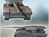 Futuristic Rear Center Turret Tank (4) - miniatures warhamme-3