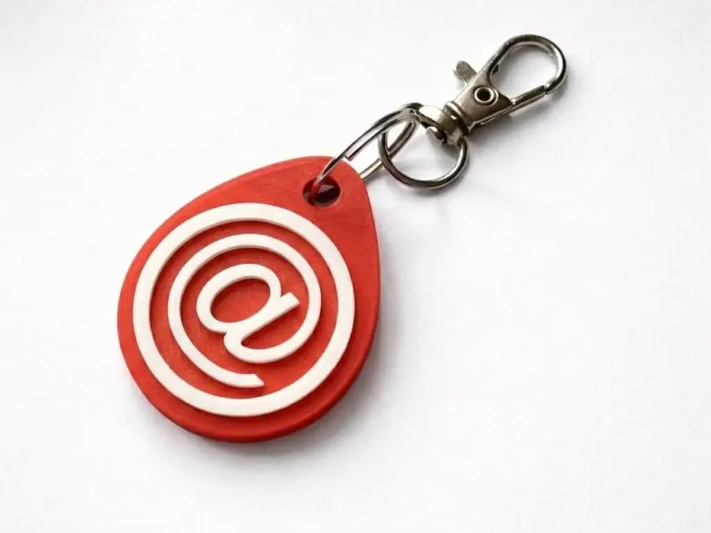 NFC-Ready Send Mail Keychain