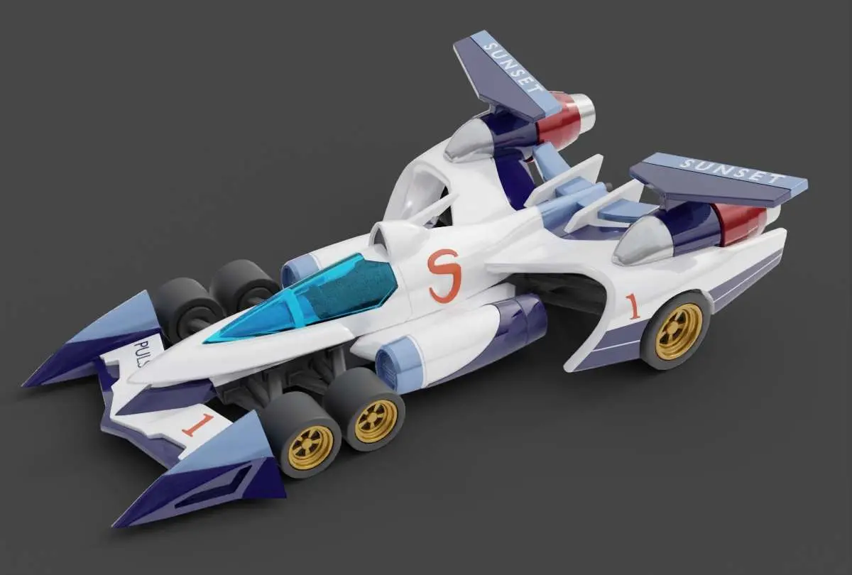 Future GPX Cyber Formula Asurada AKF Miniature Fan Art