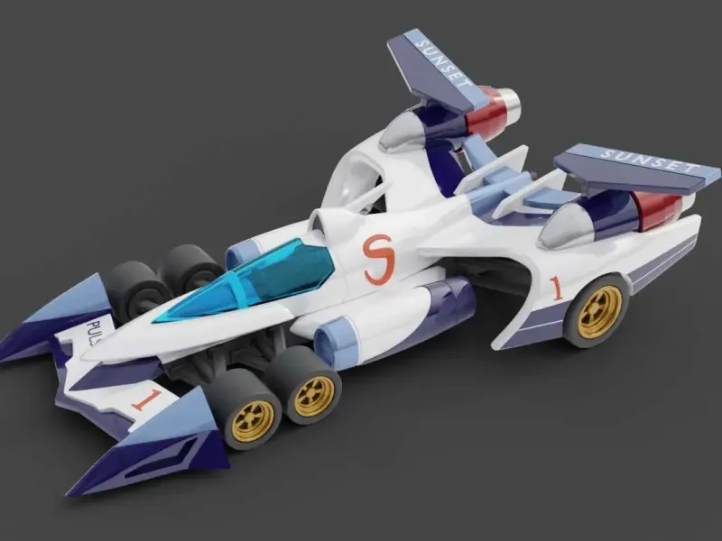 Future GPX Cyber Formula Asurada AKF Miniature Fan Art