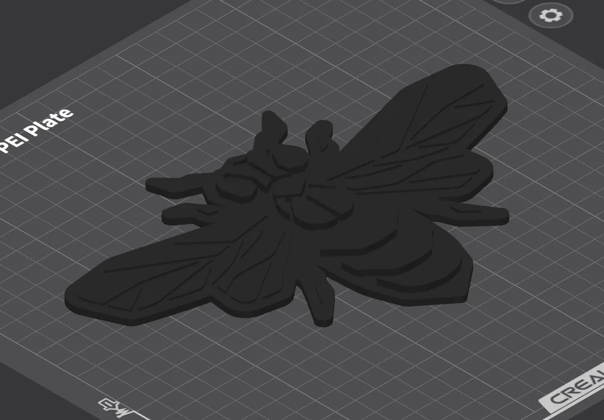 Flat Decorative Honeybee