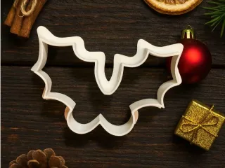 Christmas Holly Cookie Cutter