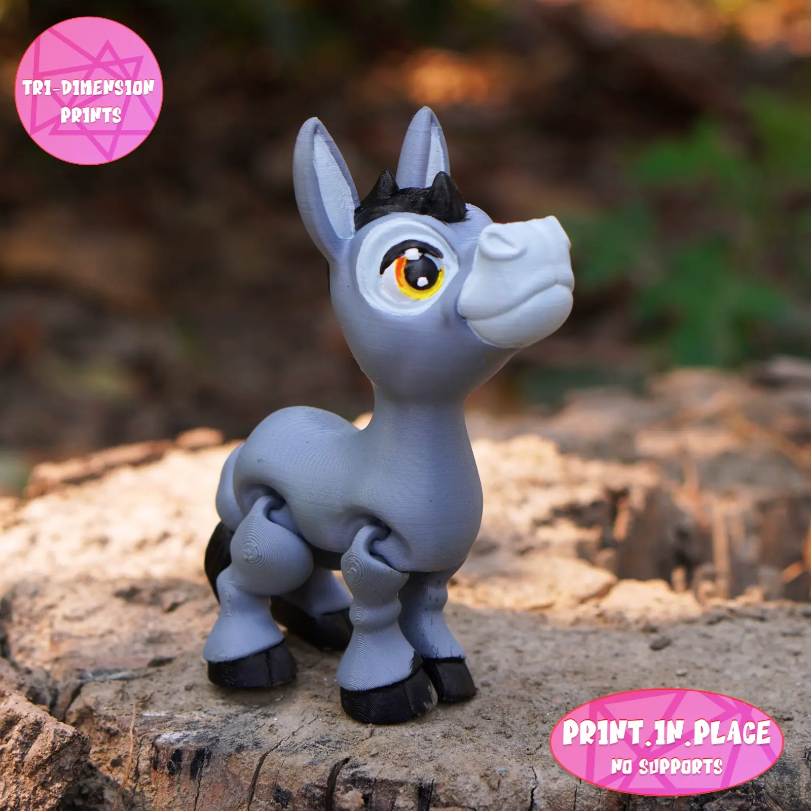 PRINT IN PLACE CUTE FLEXI DONKEY