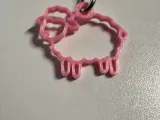 Simple Sheep Keychain Charm-1