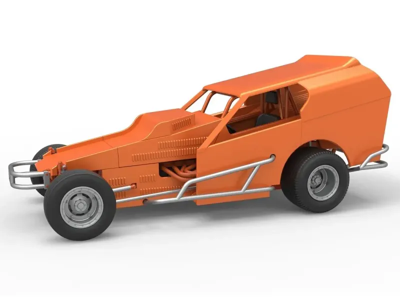 Vintage Dirt Modified stock car Version 3 Scale 1:25