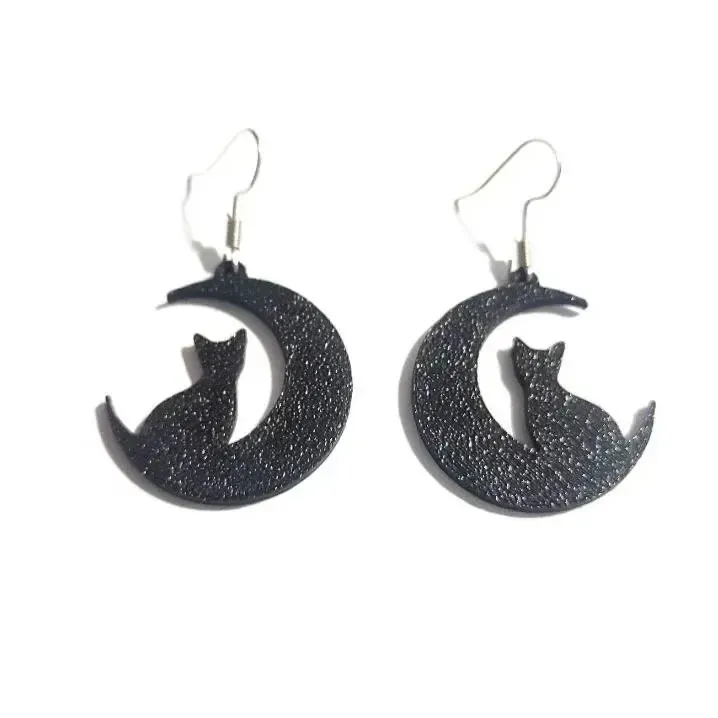 Lunar Cat - Earrings