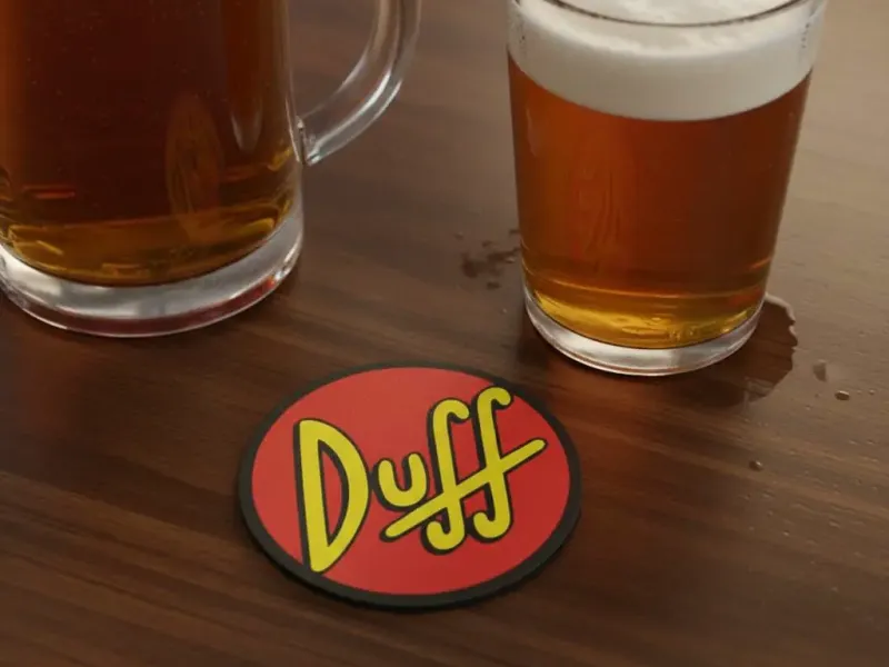 Duff Beer Coaster - The Simpsons