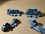 Fantasy Wargame Terrain - Ruined Wall Sections-2