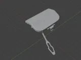 Renault Austral Rear Bumper Tow Hook Cover STL File - 2-Piec-7