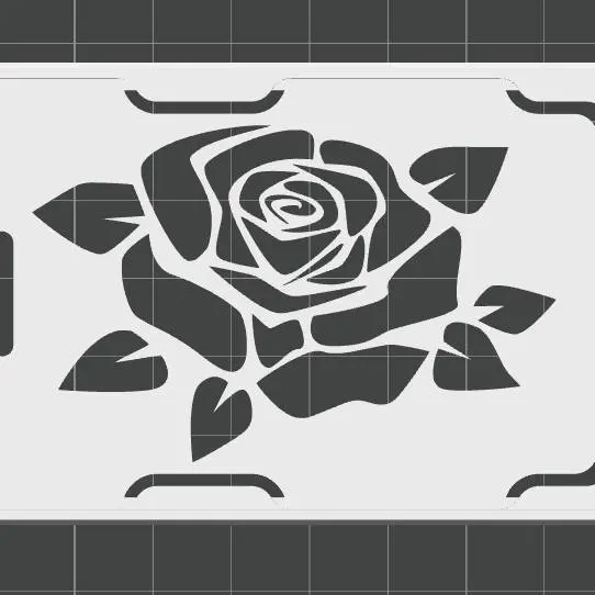 Score Card Case - Roses model