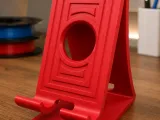 Modern Phone Stand with Charging Cable Access-6
